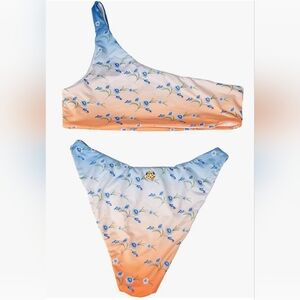 Sweet Penelope Floral One-Shoulder Bikini